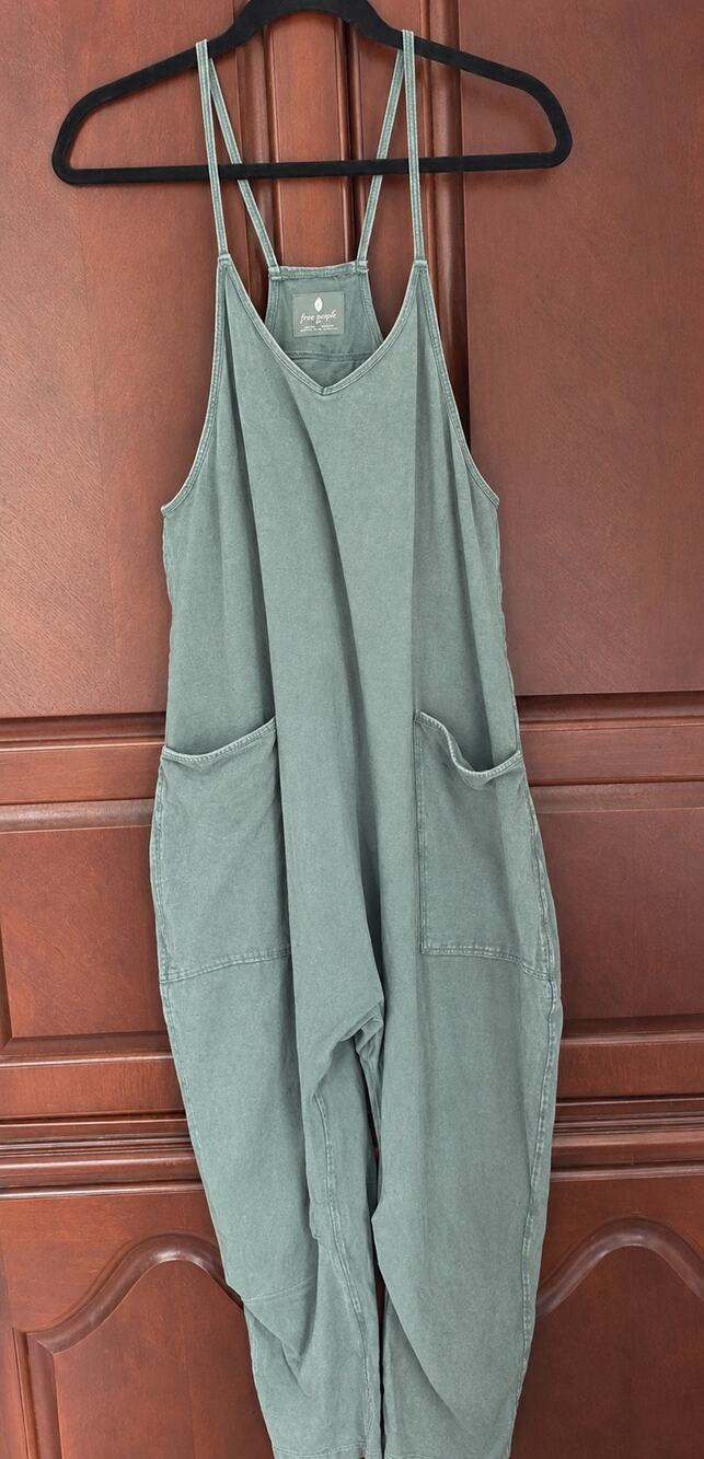 Free People x FP Movement -Boho Casual Hot Shot Onesie Sage - S